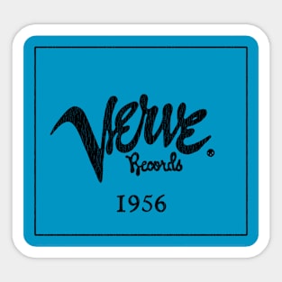 Black Verve Records 1956 Sticker